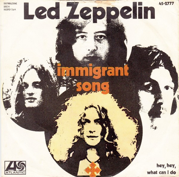 Led Zeppelin – Immigrant Song (1970, Vinyl) - Discogs