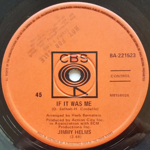 baixar álbum Jimmy Helms - Always If It Was Me