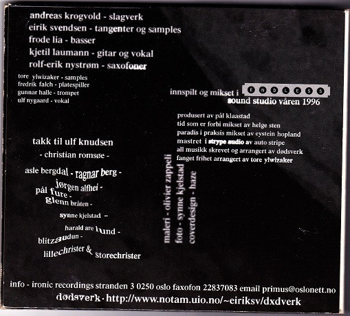 lataa albumi Dødsverk - Sjelefred