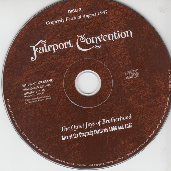 baixar álbum Fairport Convention - The Quiet Joys Of Brotherhood Live At The Cropredy Festivals 1986 And 1987