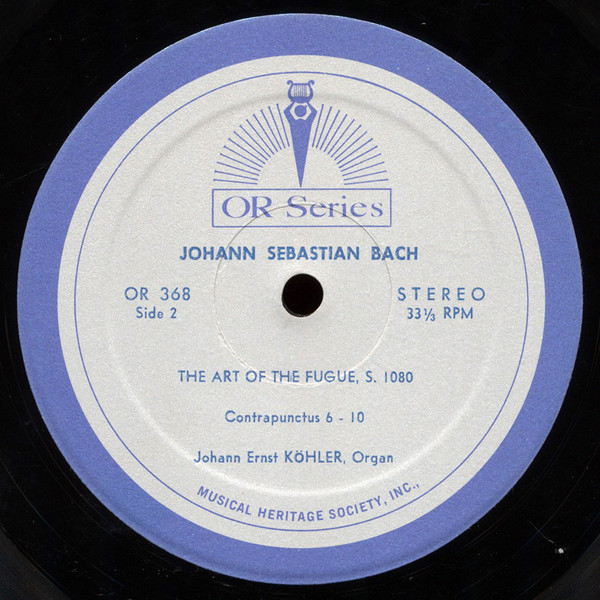 descargar álbum Johann Sebastian Bach, JohannesErnst Köhler - The Art Of The Fugue Die Kunst Der Fuge S 1080