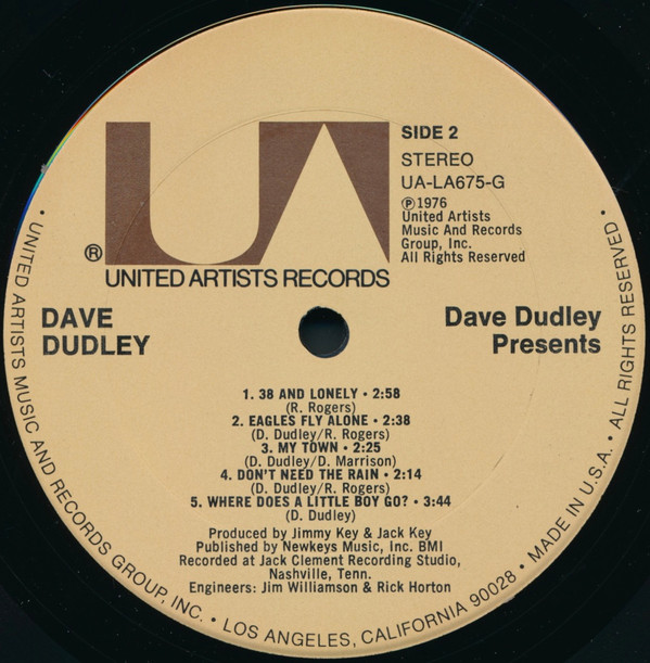 Dave Dudley - Dave Dudley Presents | United Artists Records (UA-LA675-G) - 4