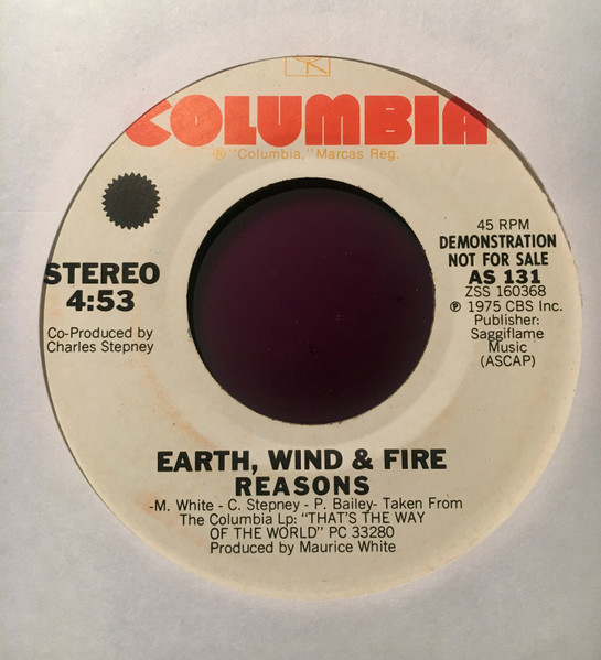 Earth, Wind & Fire – Reasons / Happy Feelin' (1975, Vinyl) - Discogs