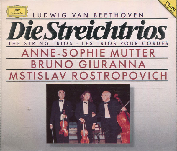 Beethoven：Die Streichtrios　/　 Anne-Sophie Mutter（アンネ＝ゾフィー・ムター）, Bruno Giuranna, Mstislav Rostropovich　/　CD