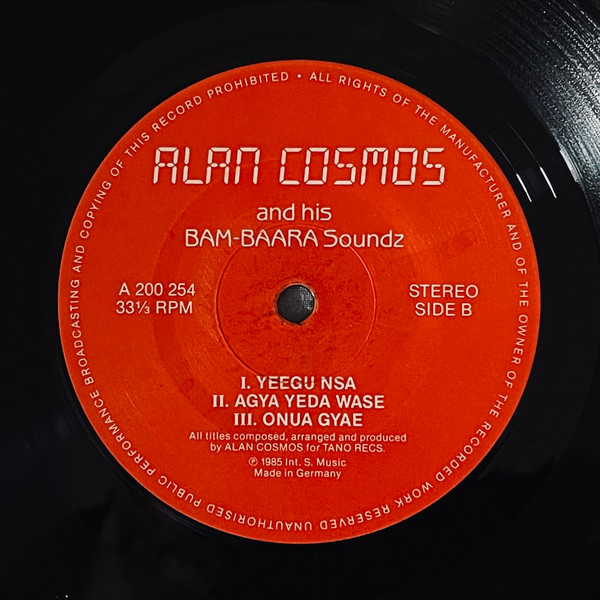 last ned album Alan Cosmos And His BamBaara Soundz - Sunshine Music For Your Pleasure