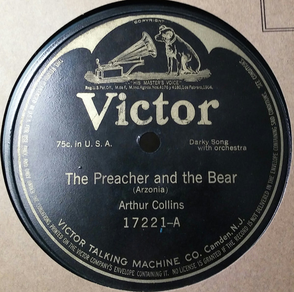 last ned album Arthur Collins Collins And Harlan - The Preacher And The Bear Bake Dat Chicken Pie
