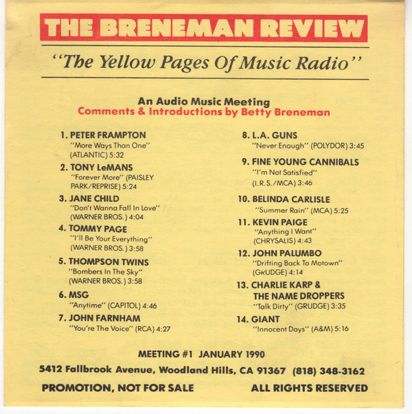 baixar álbum Download Various - The Breneman Review Meeting 1 album