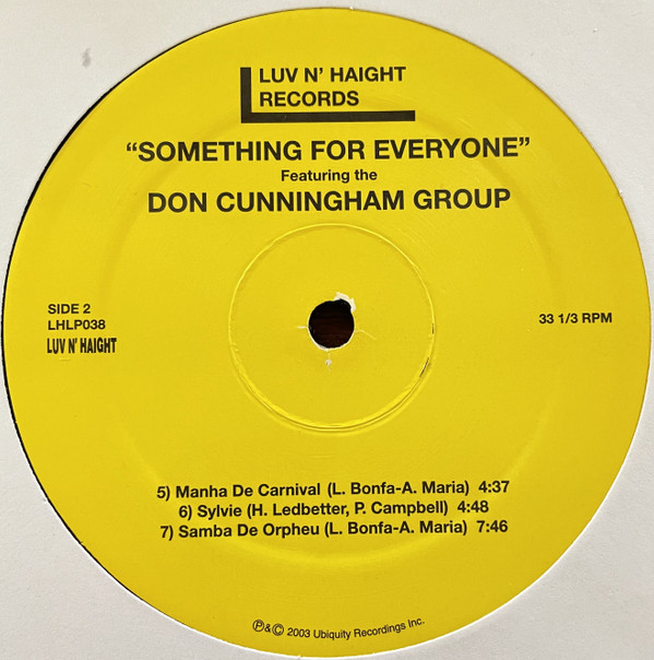 Don Cunningham Quartet - Something For Everyone | Luv N' Haight (LHLP038) - 6