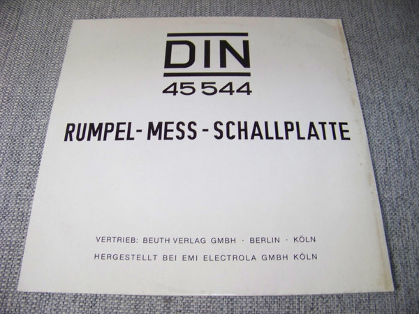 baixar álbum Test Record Lab - DIN 45 544 Rumpel Mess Schallplatte