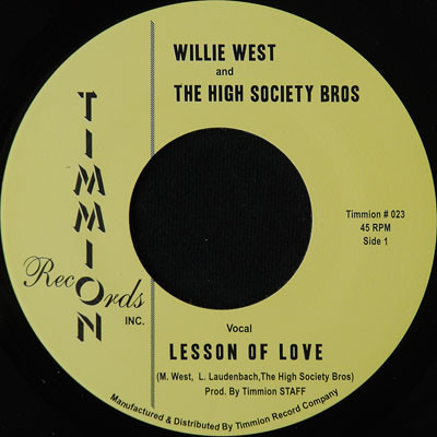 Album herunterladen Willie West And High Society Bros, The - Lesson Of Love