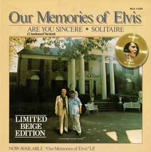 Are You Sincere / Solitaire - Elvis Presley