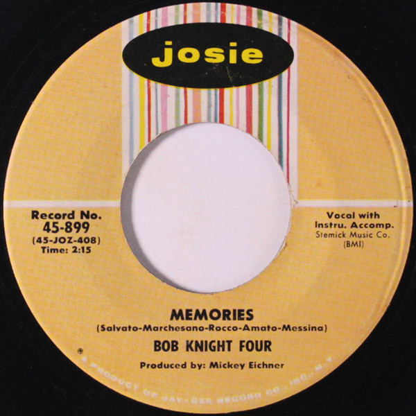 Bob Knight Four – Memories / Somewhere (1962, Vinyl) - Discogs