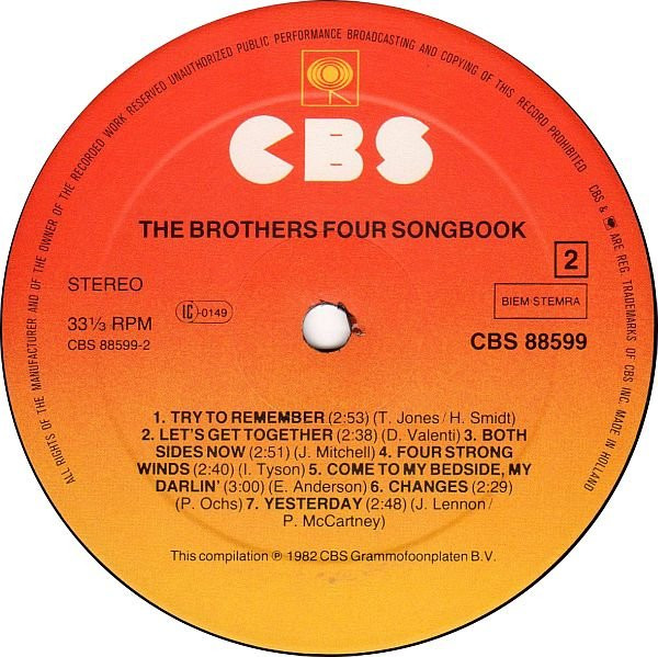 last ned album The Brothers Four - The Brothers Four Songbook