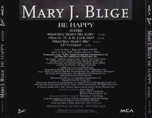 12inchレコード　MARY J. BLIGE/BE HAPPY
