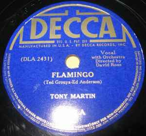 Tony Martin (3) - Flamingo / Where In The World album cover