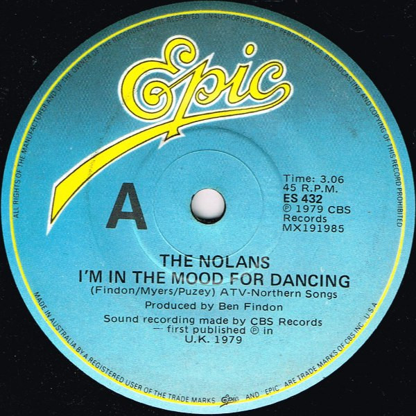 I´M IN THE MOOD FOR DANCIN ´89/ NOLANSレア-