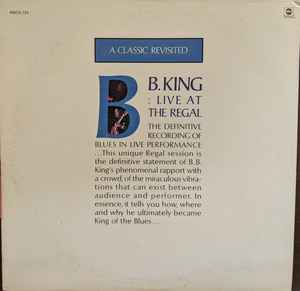 B.B. King – Live At The Regal (1971, Vinyl) - Discogs