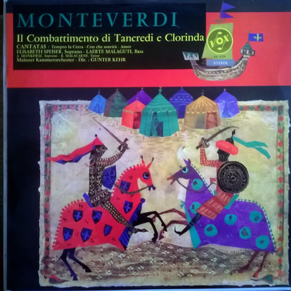 télécharger l'album Monteverdi - Il Combattimento Di Tancredi E Clorinda Cantatas