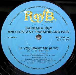 Barbara Roy - If You Want Me album cover