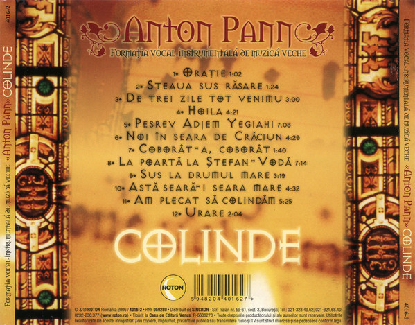 télécharger l'album Formația VocalInstrumentală de Muzică Veche Anton Pann - Colinde
