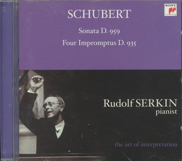 Schubert, Rudolf Serkin – Piano Sonata D. 959 / Four Impromptus D. 935  (2003, CD) - Discogs