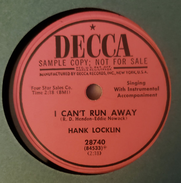 ladda ner album Hank Locklin - I Cant Run Away The Red Rose