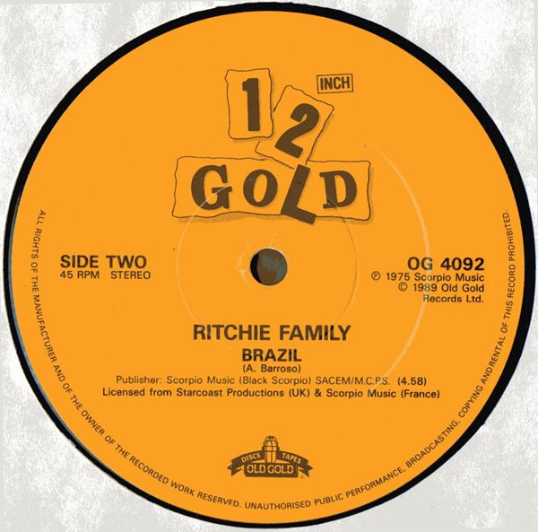 télécharger l'album The Ritchie Family - The Best Disco In Town Brazil