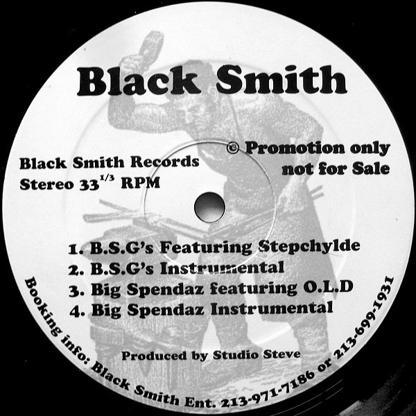 Black Smith – B.S.G's / Big Spendaz (1998, Vinyl) - Discogs