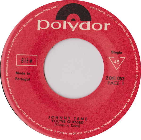 descargar álbum Johnny Tame - Youve Guessed Walking In My Sleep All Night