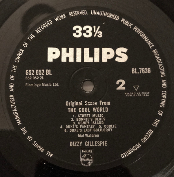 Album herunterladen Dizzy Gillespie - The Cool World Original Score From The Motion Picture