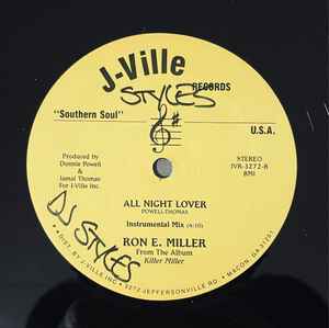 Ron E. Miller - All Night Lover album cover