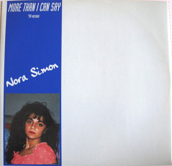Nora Simon – More Than I Can Say (1994, Vinyl) - Discogs