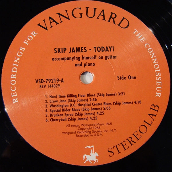 Skip James - Skip James Today! | Vanguard (VSD 79219) - 3