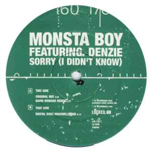 Monsta Boy Featuring. Denzie – Sorry (I Didn't Know) (2000, Vinyl