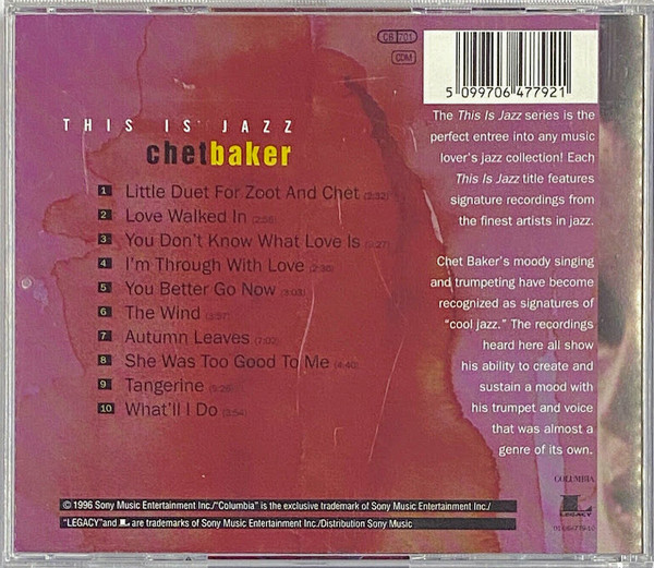 descargar álbum Chet Baker - This Is Jazz