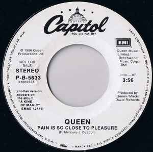 Queen - Pain Is So Close To Pleasure album cover
