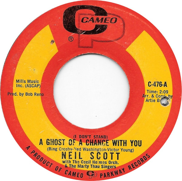 ladda ner album Neil Scott With The Cecil Holmes Orchestra & The Marty Thau Singers - I Dont Stand A Ghost Of A Chance With You