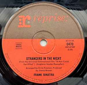 Frank Sinatra – Strangers In The Night (1966, Vinyl) - Discogs