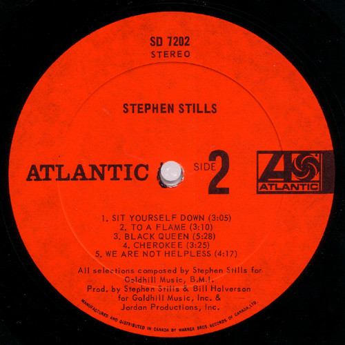 Stephen Stills - Stephen Stills | Atlantic (SD 7202) - 4