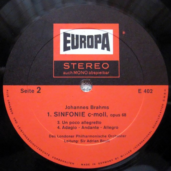 télécharger l'album Brahms - 1 Sinfonie C Moll