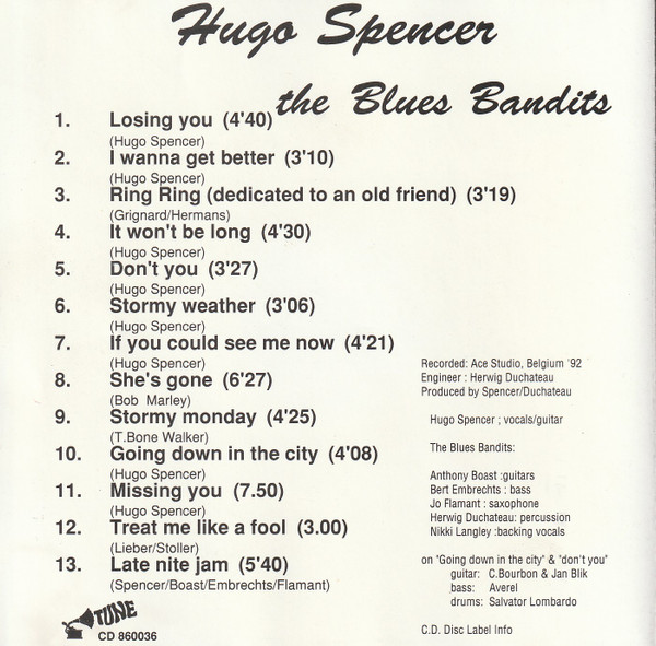 Album herunterladen Hugo Spencer - The Blues Bandits