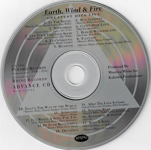 Earth, Wind & Fire = アース・ウィンド＆ファイアー - Live In