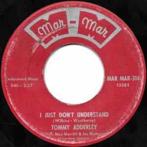 Tommy Adderley - I Just Don't Understand album cover