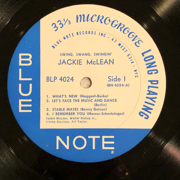 Jackie McLean – Swing, Swang, Swingin' (1966, No ear/No DG, Vinyl