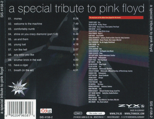 lataa albumi Various - A Special Tribute To Pink Floyd