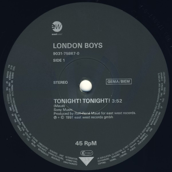 Album herunterladen London Boys - Tonight Tonight