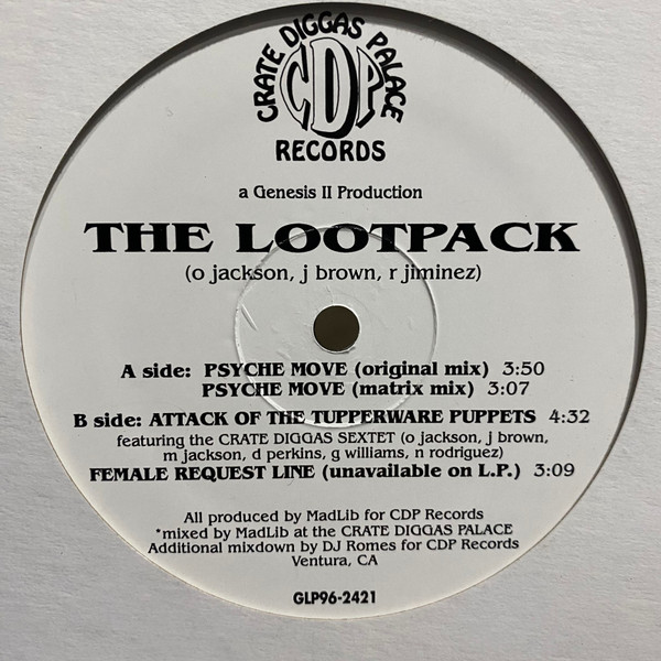 The Lootpack – Psyche Move (1996, Vinyl) - Discogs