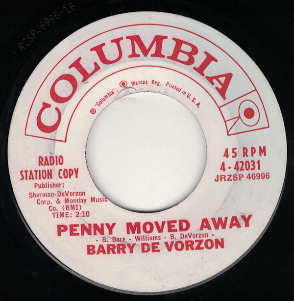 Album herunterladen Barry De Vorzon - Penny Moved Away Lindy Lou