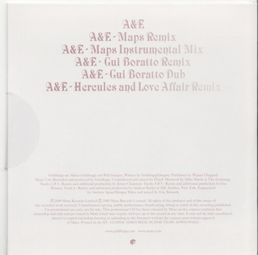 Album herunterladen Goldfrapp - AE Club Promo