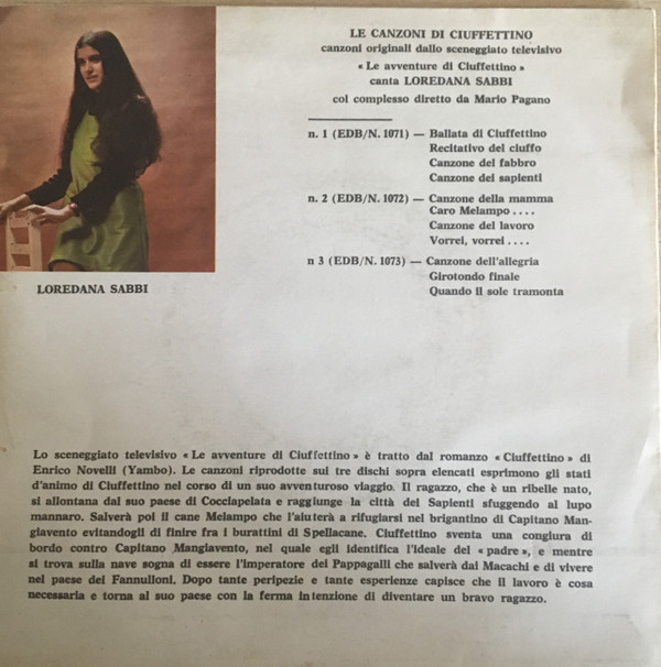 ladda ner album Loredana Sabbi - Le Canzoni Di Ciuffettino N 2